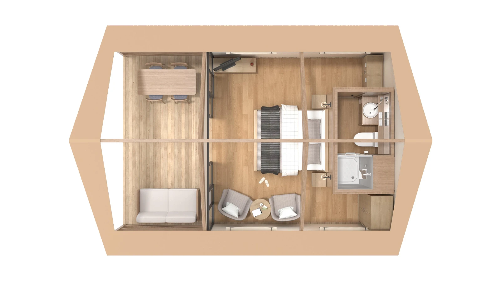 Glamping Safari Tent Floor Plan Design